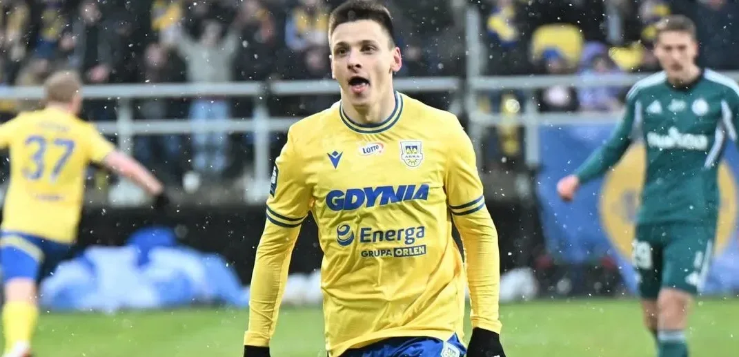 Подробнее о статье Назарій Русин забив вирішальний гол у матчі польського чемпіонату