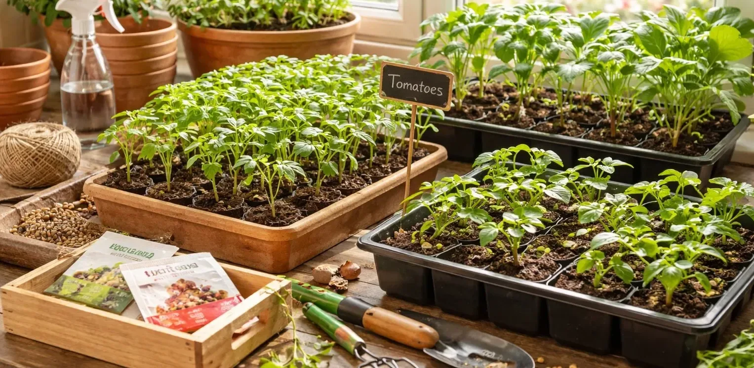 Подробнее о статье Розсада на Підвіконні: Десять Овочів для Весни