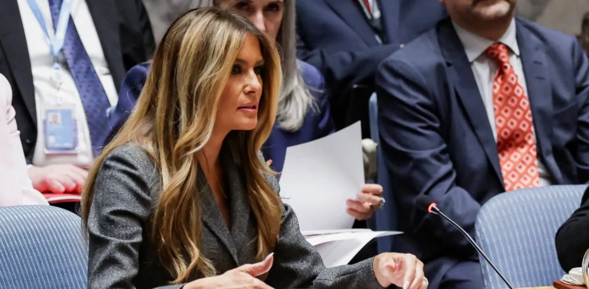 Подробнее о статье Меланія Трамп висловила співчуття на засіданні Радбезу ООН