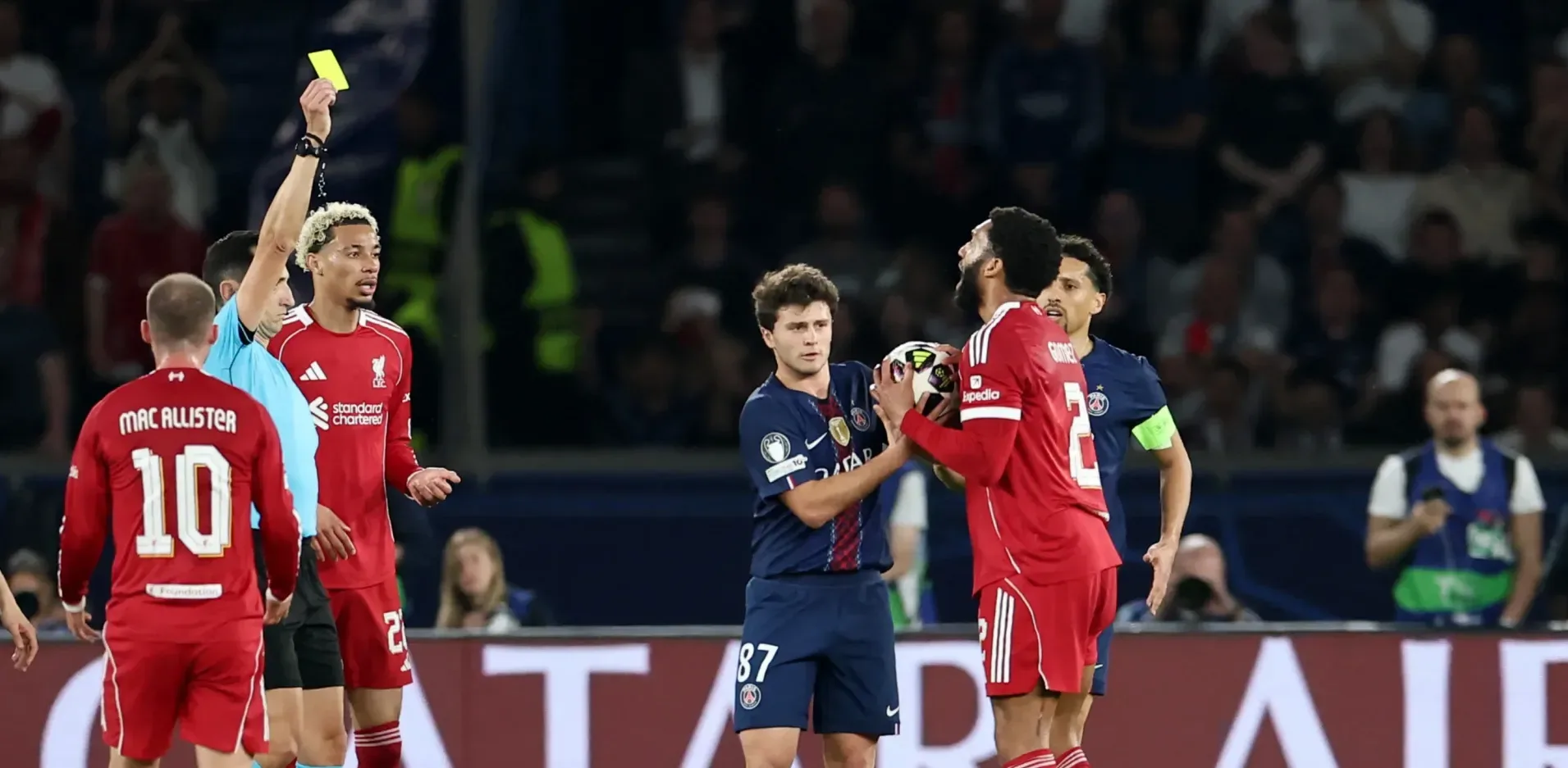 Подробнее о статье ПСЖ здобуває перемогу над Ліверпулем у чвертьфіналі Ліги чемпіонів