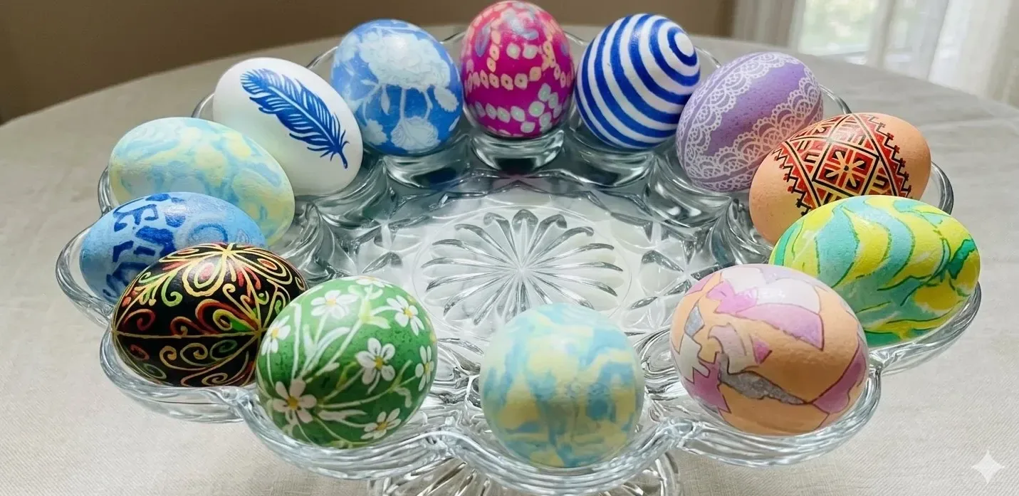 Подробнее о статье Простий спосіб фарбування яєць до Великодня