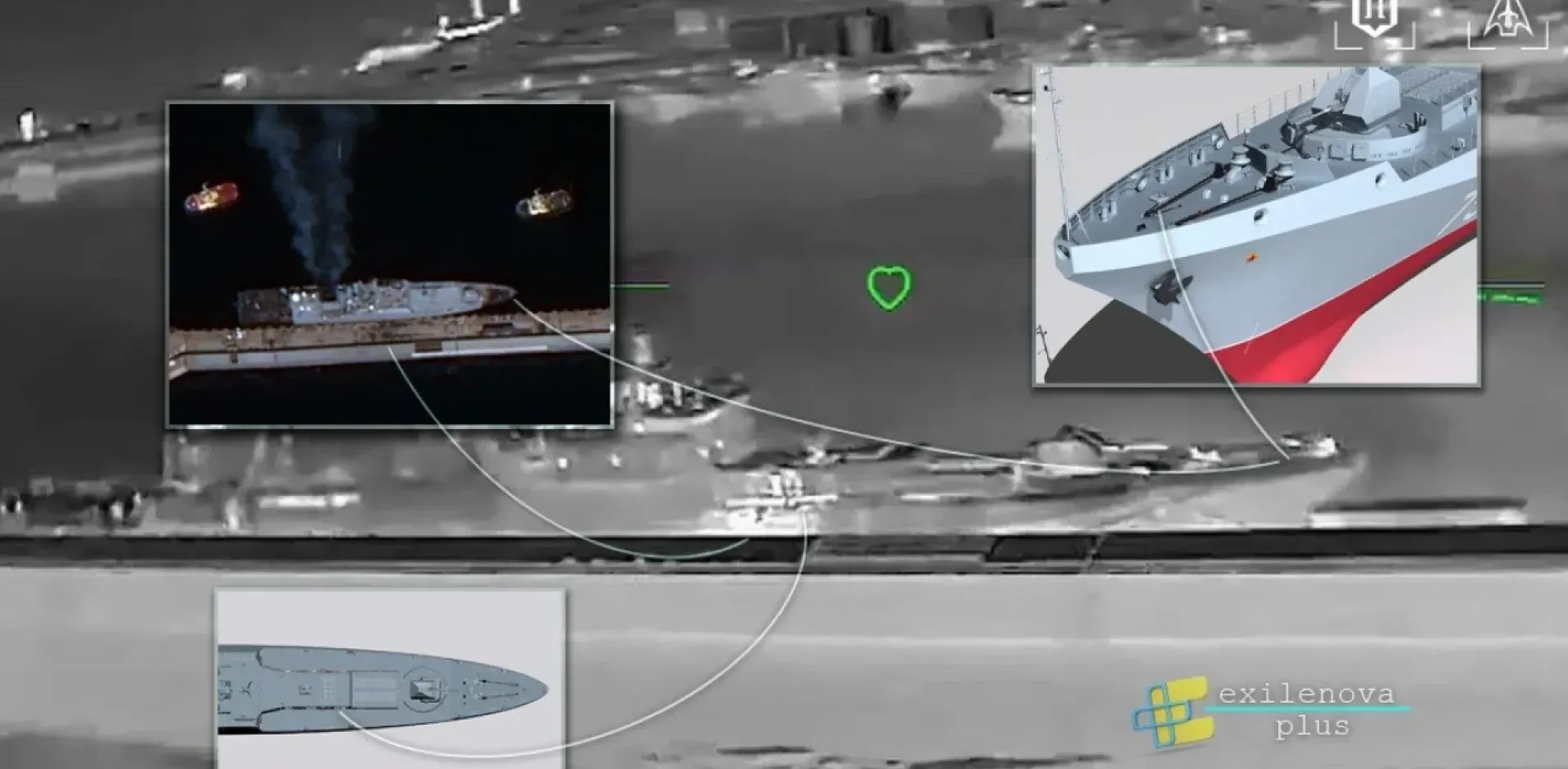 Подробнее о статье Вплив українських ударів на фрегат Адмірал Макаров