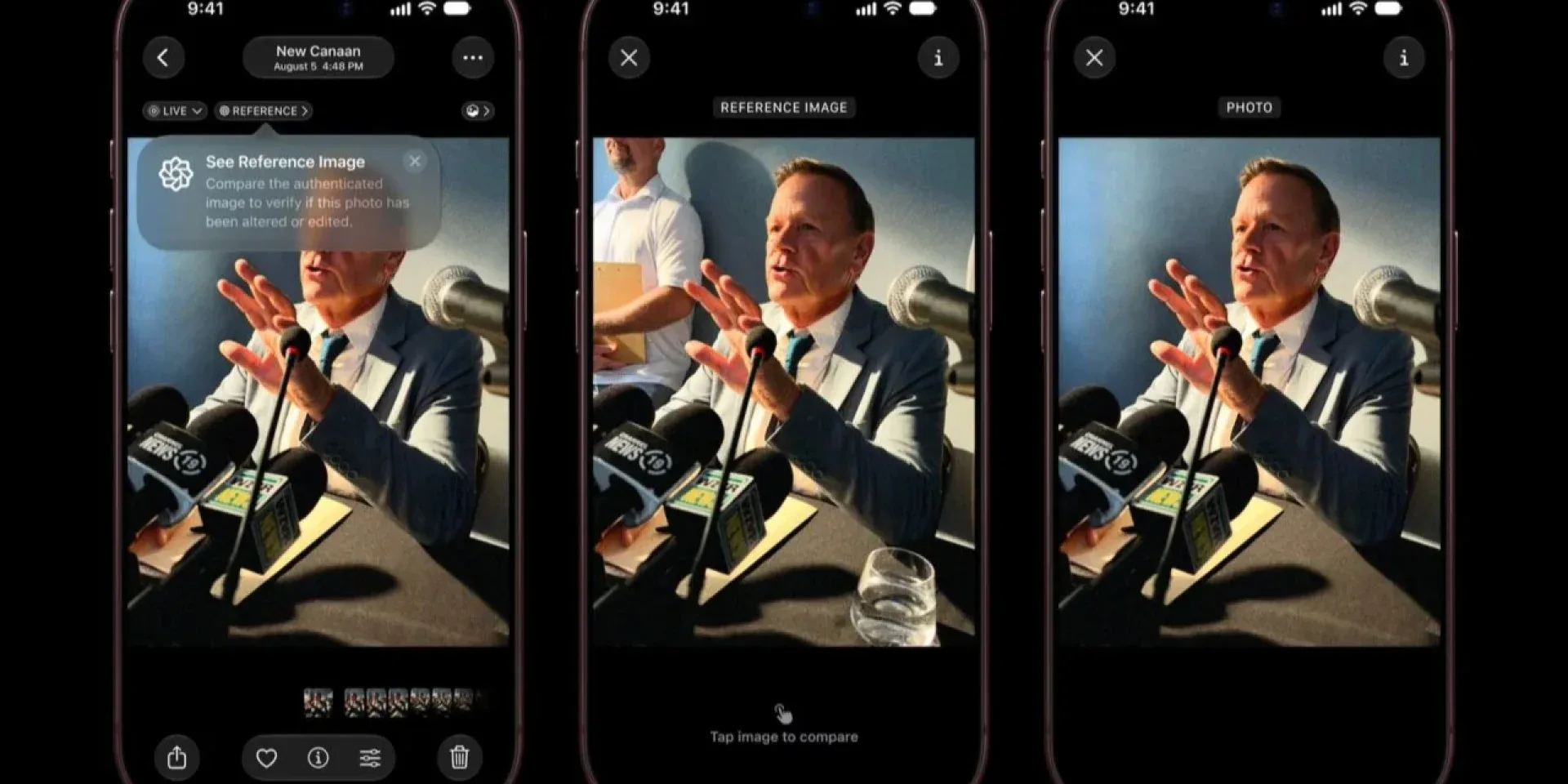 Подробнее о статье Apple представила інструмент перевірки фото для iPhone 18